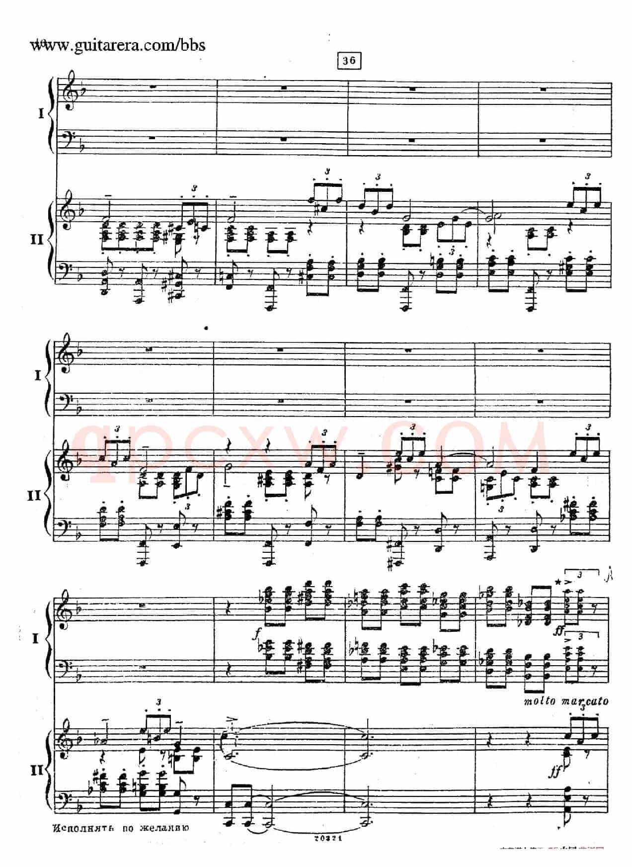 Rhapsody On A Theme Of Paganini Op.43(帕格尼尼主题狂想曲·双钢琴)(P21——40)