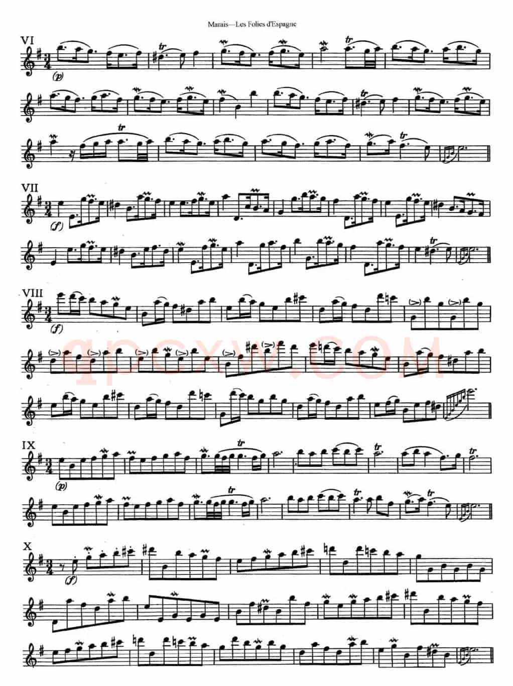 马瑞斯25首长笛小练习曲（NO.6-NO.10）