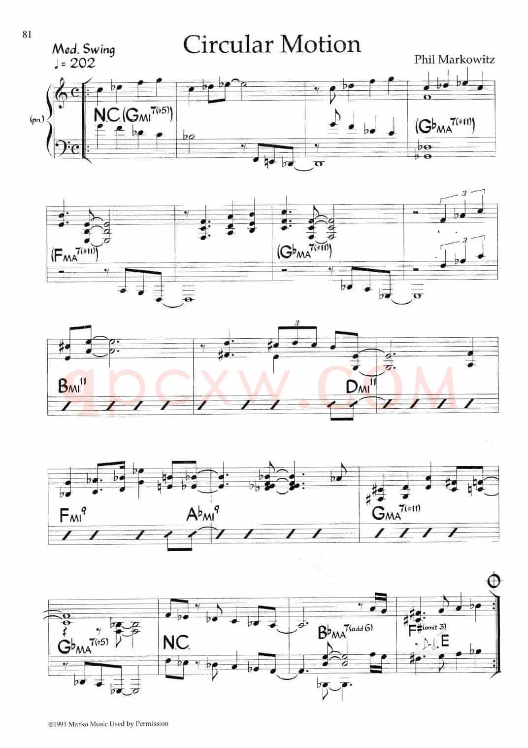 Circular Motion（爵士钢琴曲）