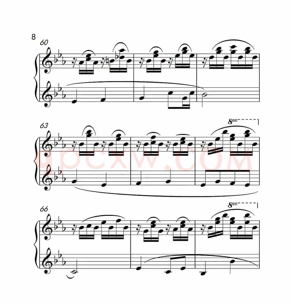 第六级B组 溪边嬉水（中国音乐学院钢琴考级作品1~6级）