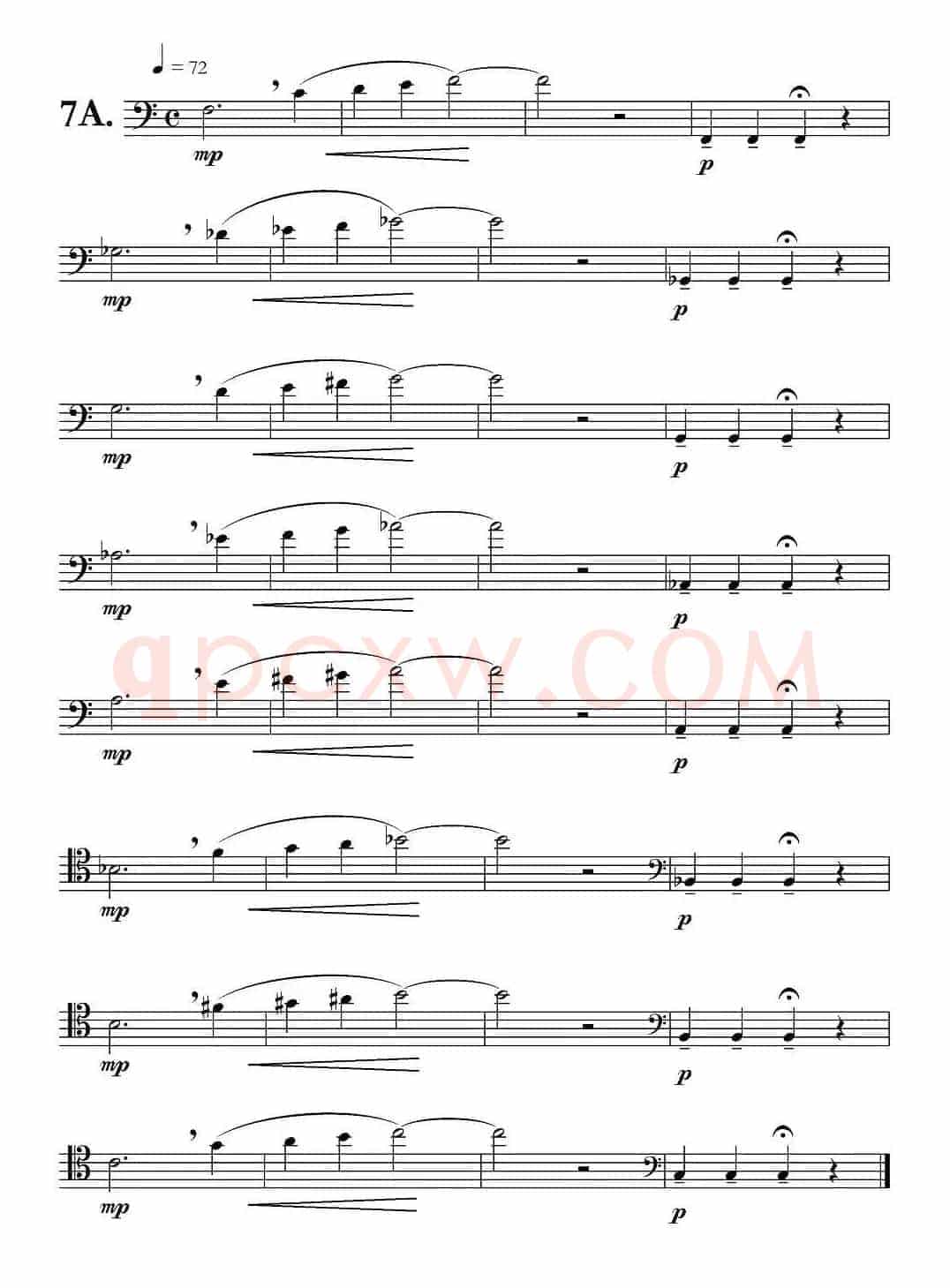 低音长号练习：Basic Routine