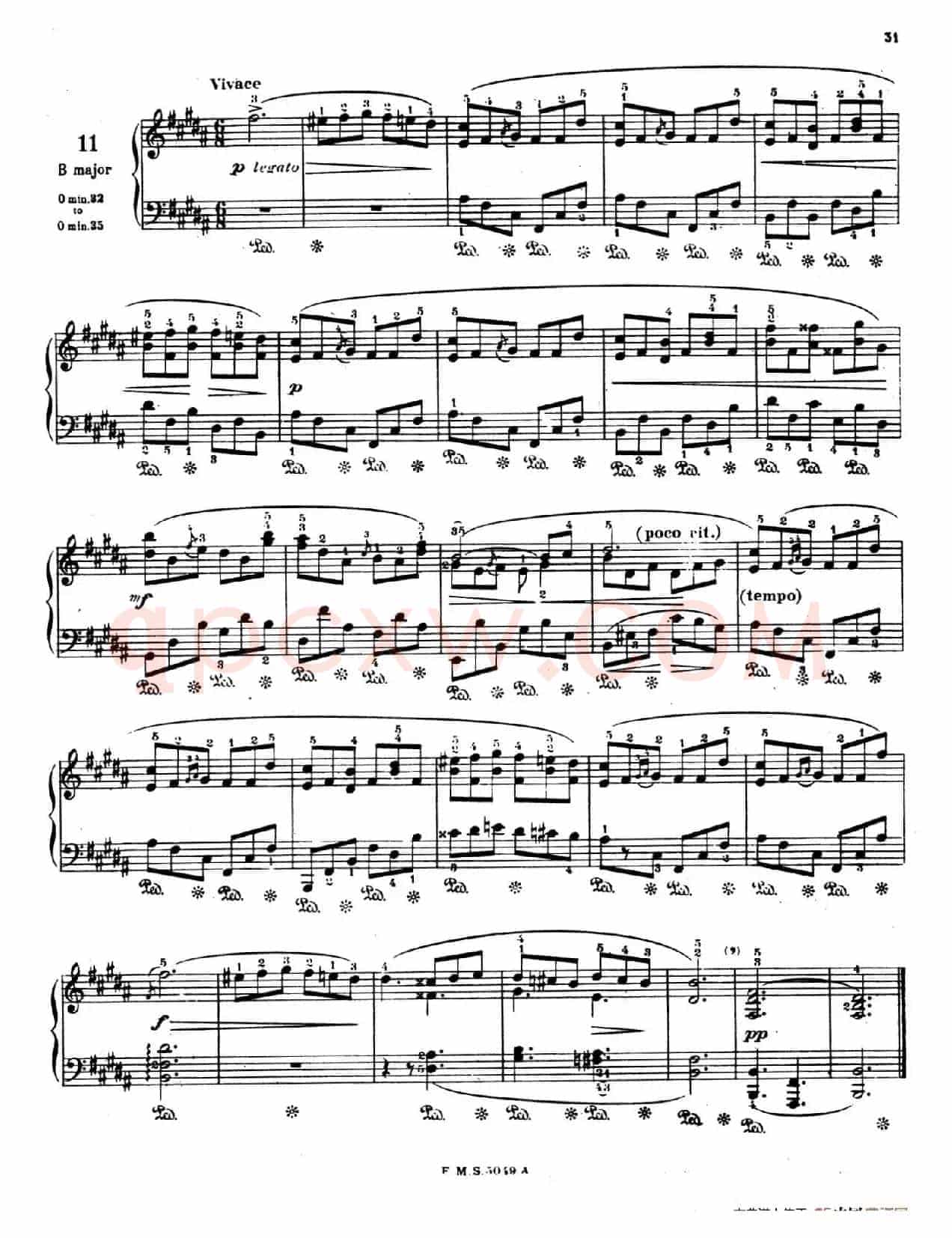 Preludes Op.28(24首前奏曲·11)