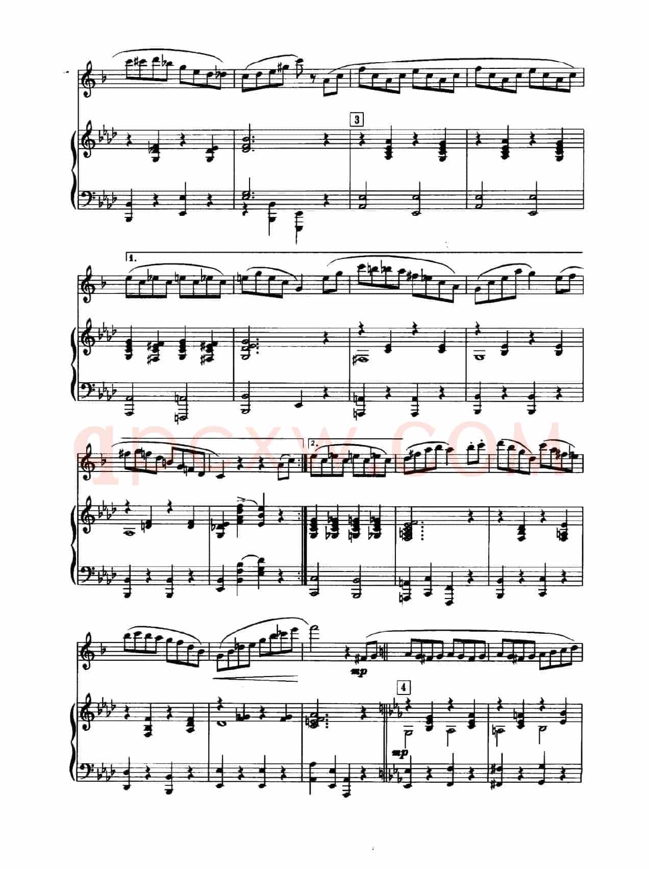 音乐会练习曲（中音萨克斯+钢琴伴奏）