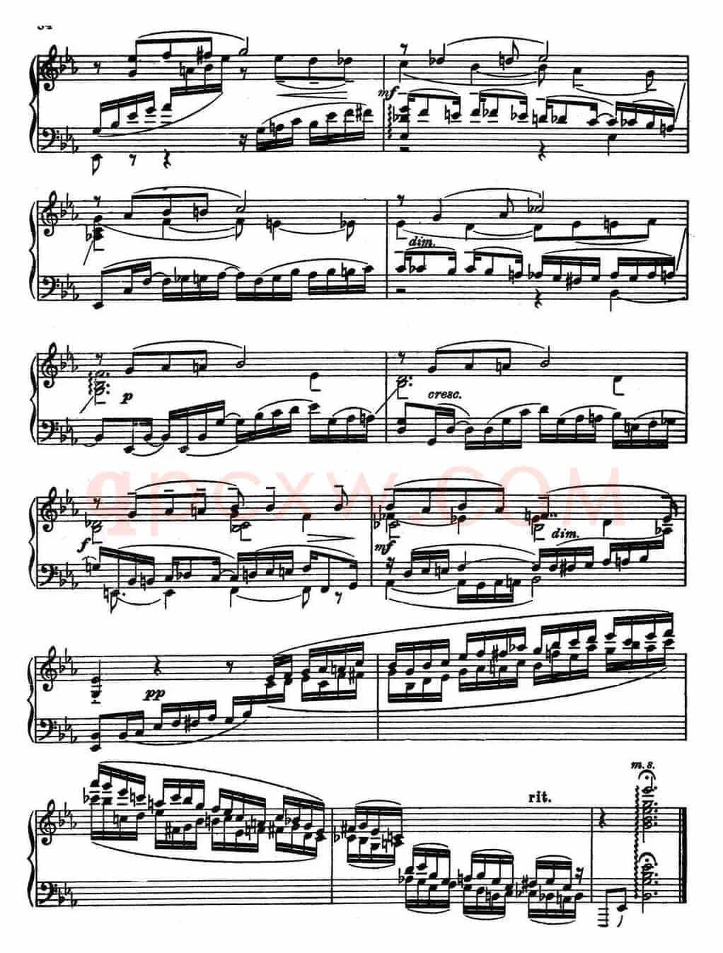 10 Preludes Op.23（拉赫玛尼诺夫10首前奏曲·Ⅵ）