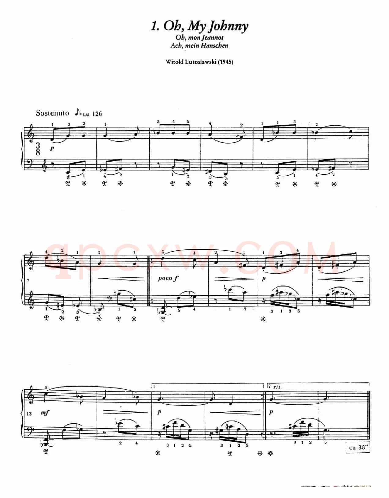 12 Folk Melodies(十二首民间曲调·1)