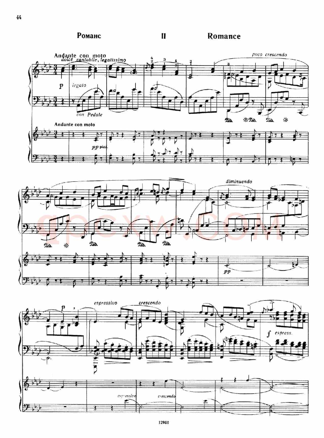 Piano Concerto No.2 in c Minor Op.50(c小调第二钢琴协奏曲·Ⅱ·双钢琴)