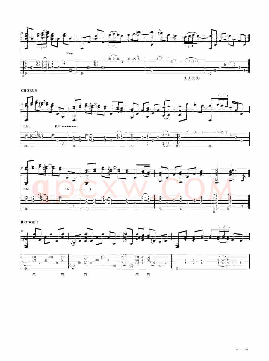 tommy emmanuel：tahitian skies with score（指弹吉它）