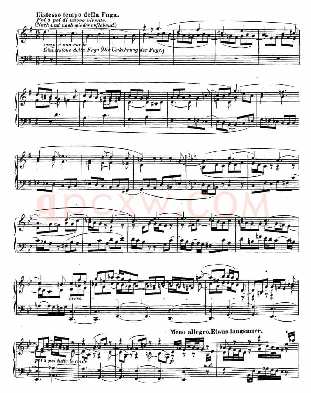 贝多芬钢琴奏鸣曲31 降A大调 Op.110 A-flat major