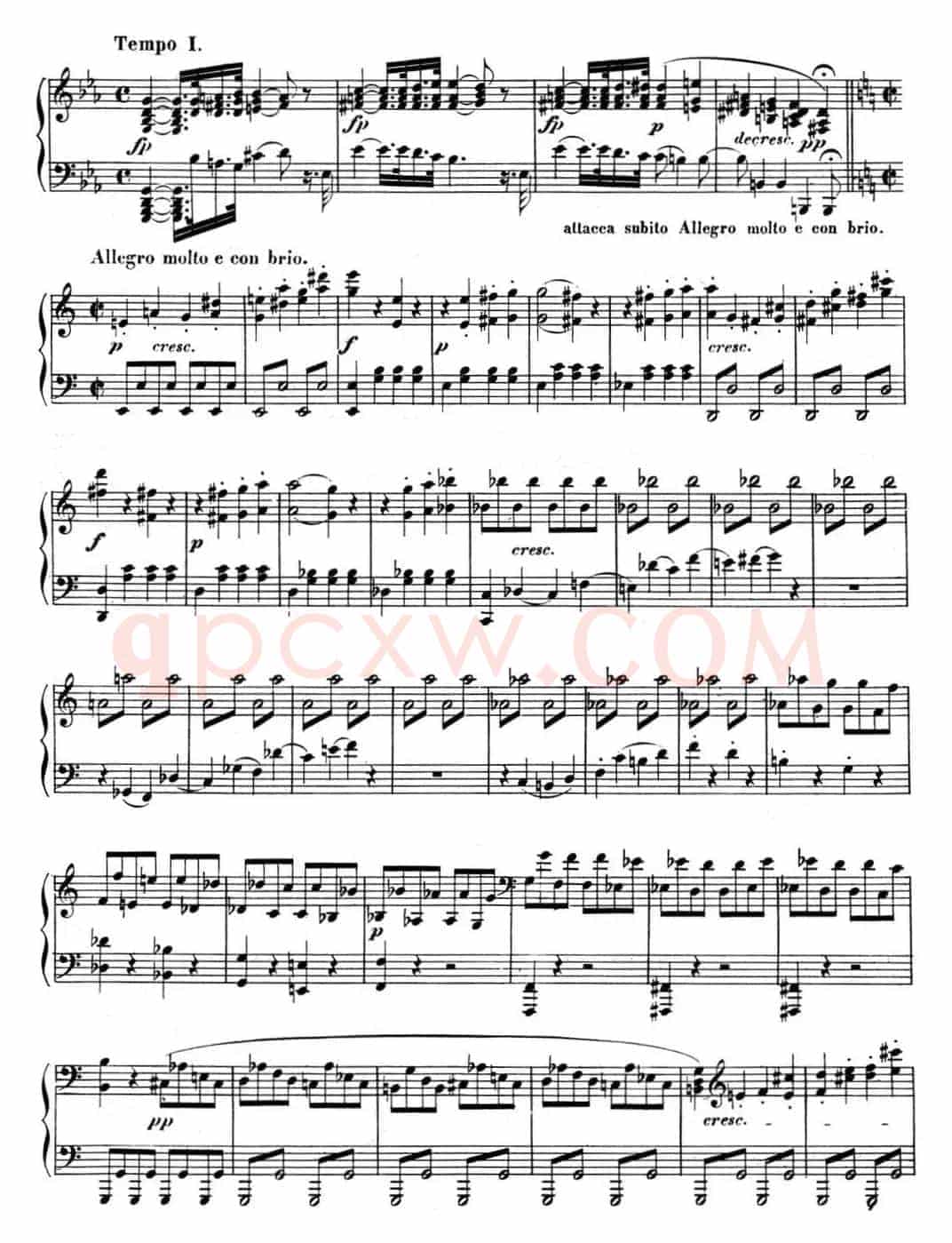 贝多芬钢琴奏鸣曲08 悲怆 C小调 Op.13 C minor