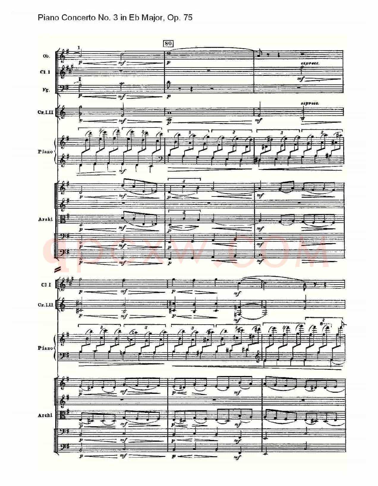 Piano Concerto No.3 in Eb Major,Op.75(Eb大调第三钢琴协奏曲)