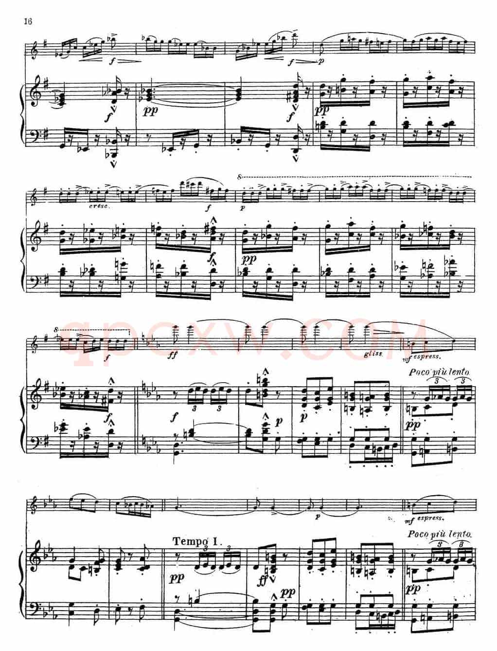 Symphonie Espagnole Op.21，No.2（西班牙交响曲）（小提琴+钢琴伴奏）