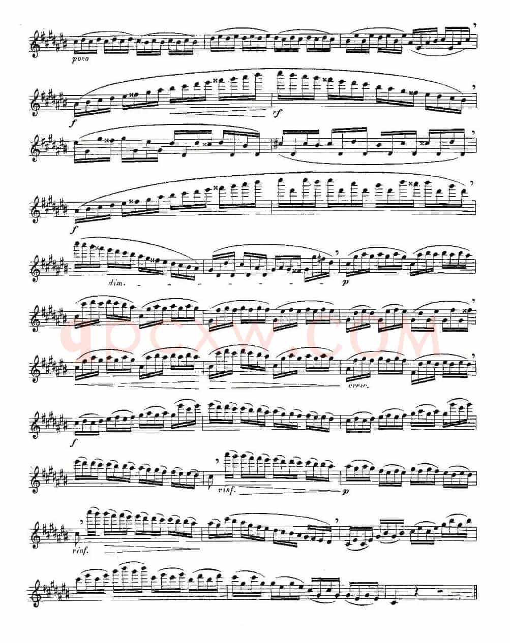 Moyse - 25 Studies after Czerny flute 之14（25首改编自车尔尼作品的练习曲）