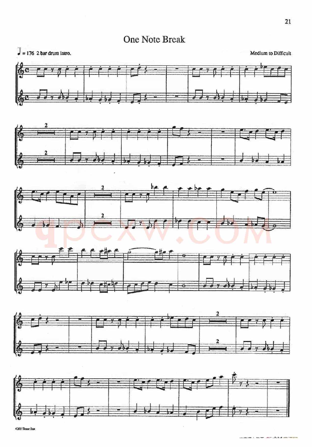 16首爵士二重奏：One Note Break