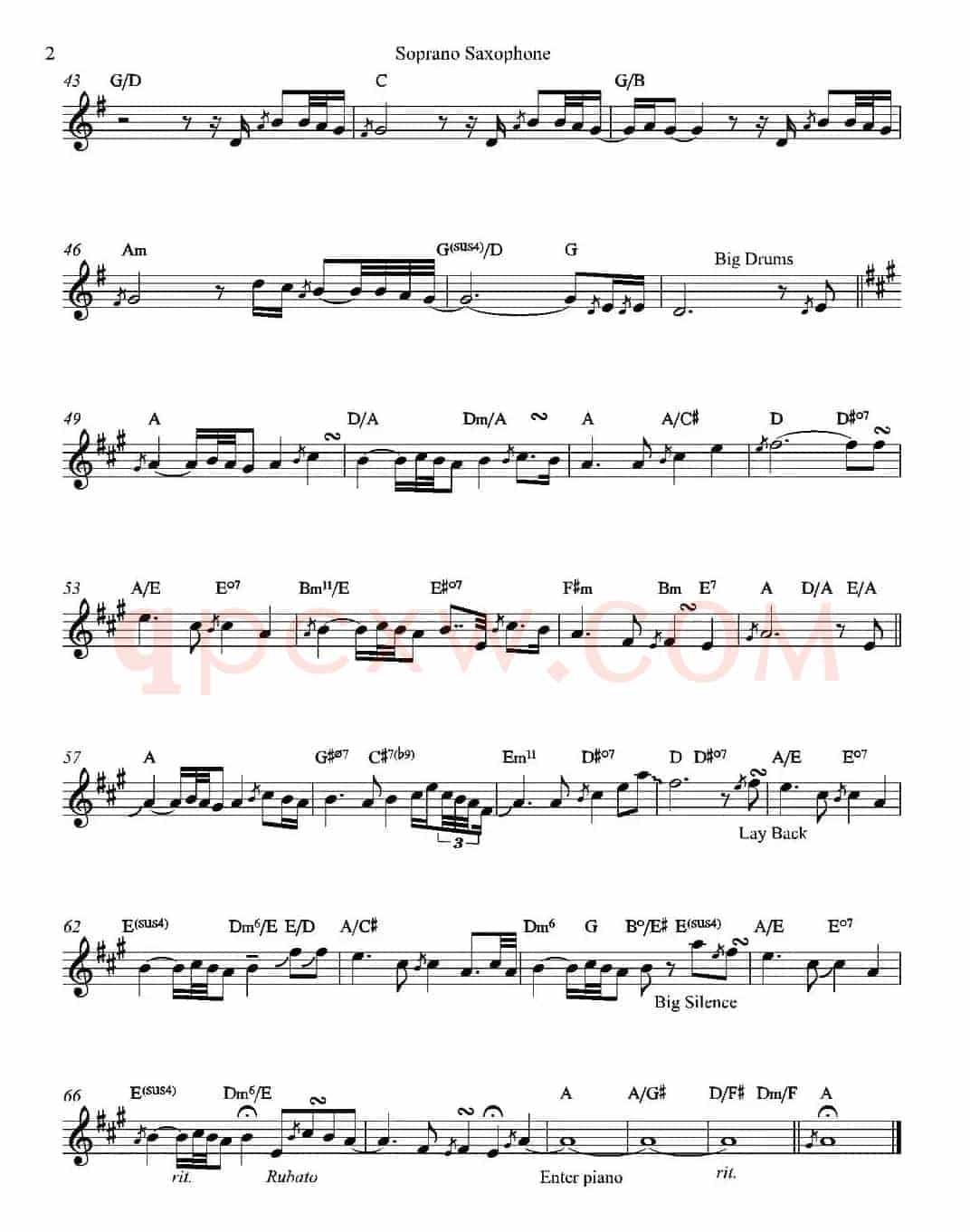 Auld Lang Syne（高音萨克斯）
