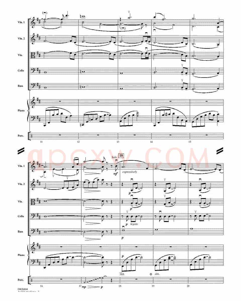 AULD LANG SYNE（友谊地久天长）（小型乐队谱）