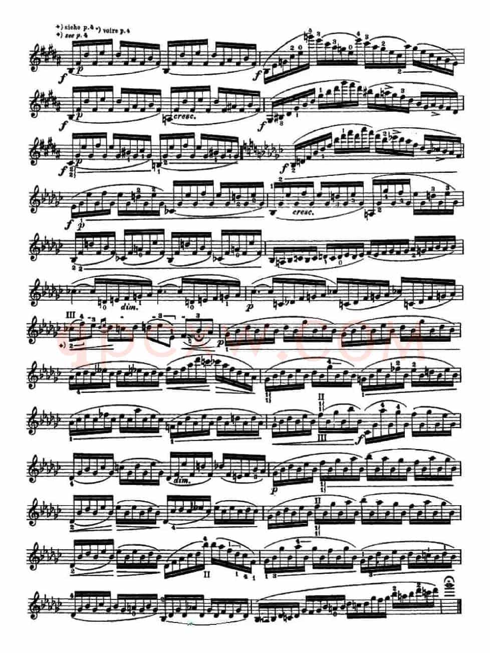 让·德尔菲·阿拉尔-12首小提琴隨想练习曲之13