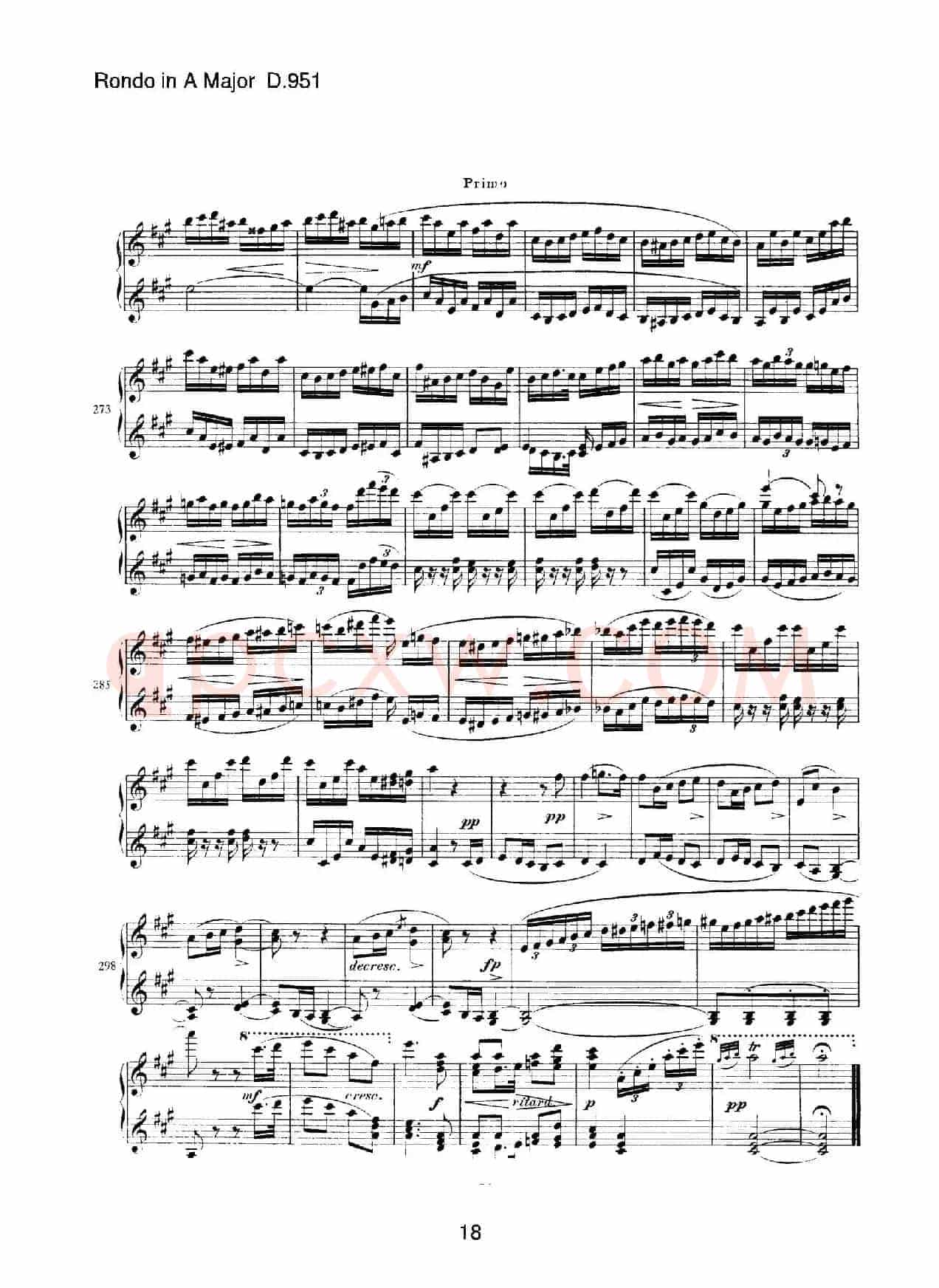 Grand Rondeau in A Major Op.107(A大调回旋曲·四手联弹)