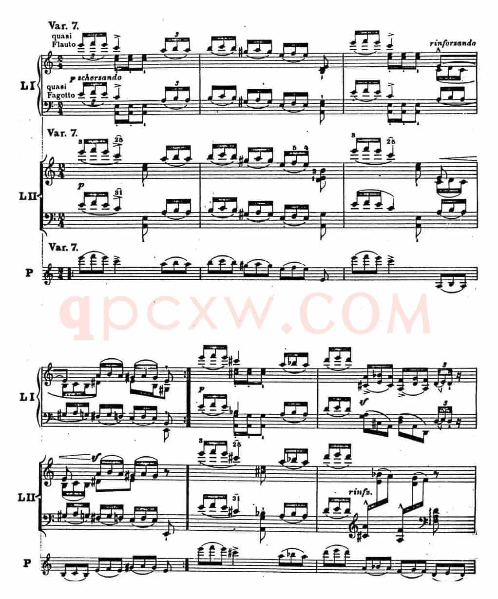 6首帕格尼尼大练习曲(Thema mit Variationen Etude Nr.6)