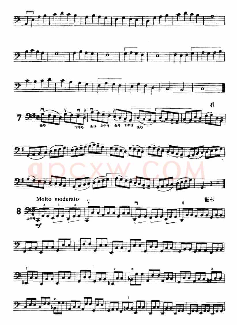 大提琴练习曲：小把位