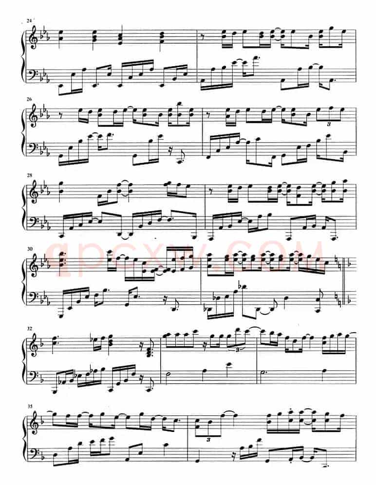 流行歌曲改编的钢琴曲：我们就到这
