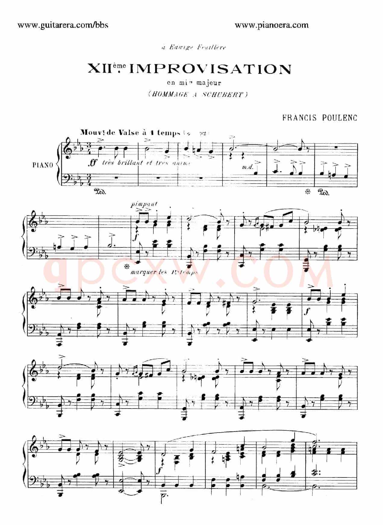 15 Improvisations（15首即兴曲·Ⅻ）