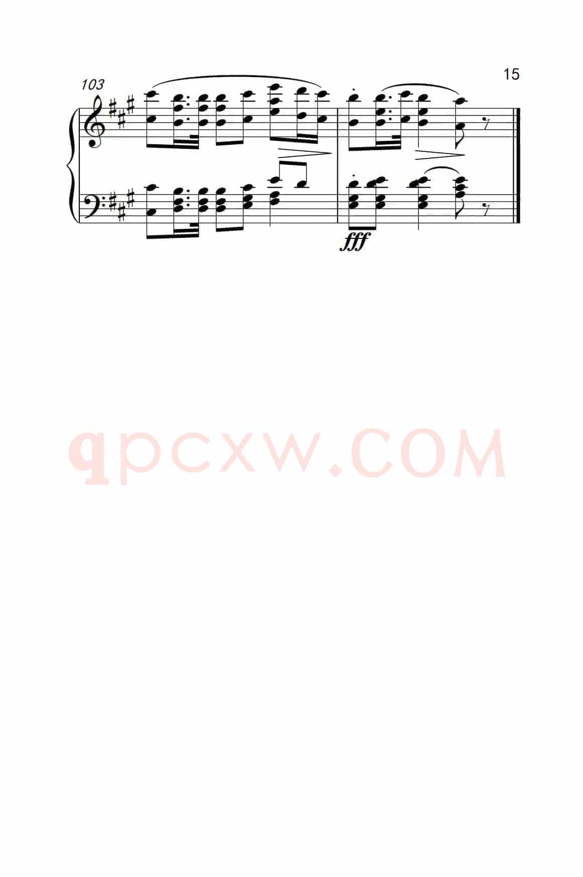 bA大调波兰舞曲