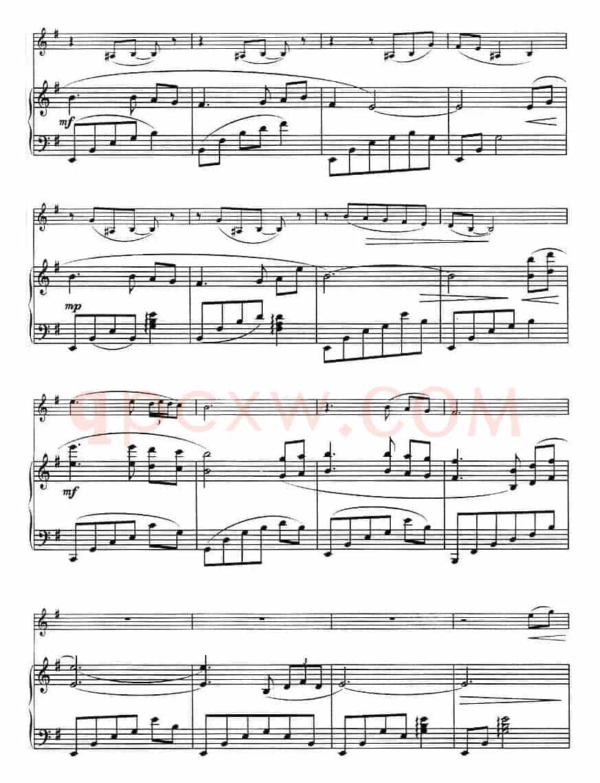 神秘园——晚祷（EVENSONG、小提琴+钢琴伴奏）