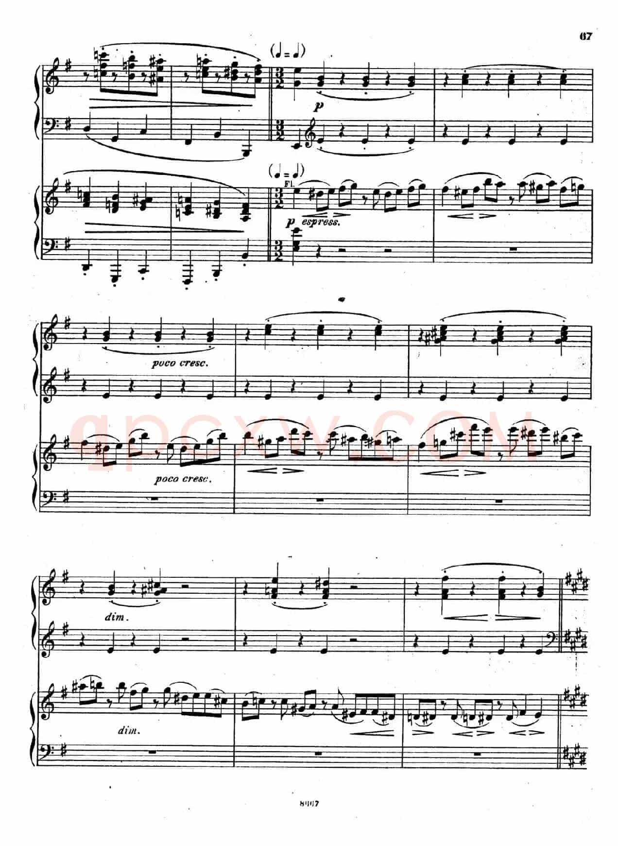 Symphony No.4 in e Minor Op.98(e小调第四交响曲·双钢琴)