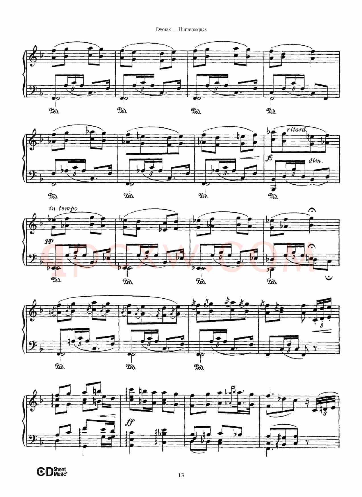 8 Humoresques Op.101（8首幽默曲·4）