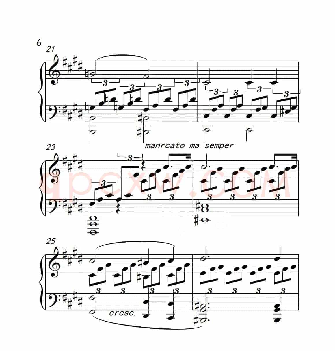 第六级 奏鸣曲（中国音乐学院钢琴考级作品1~6级）