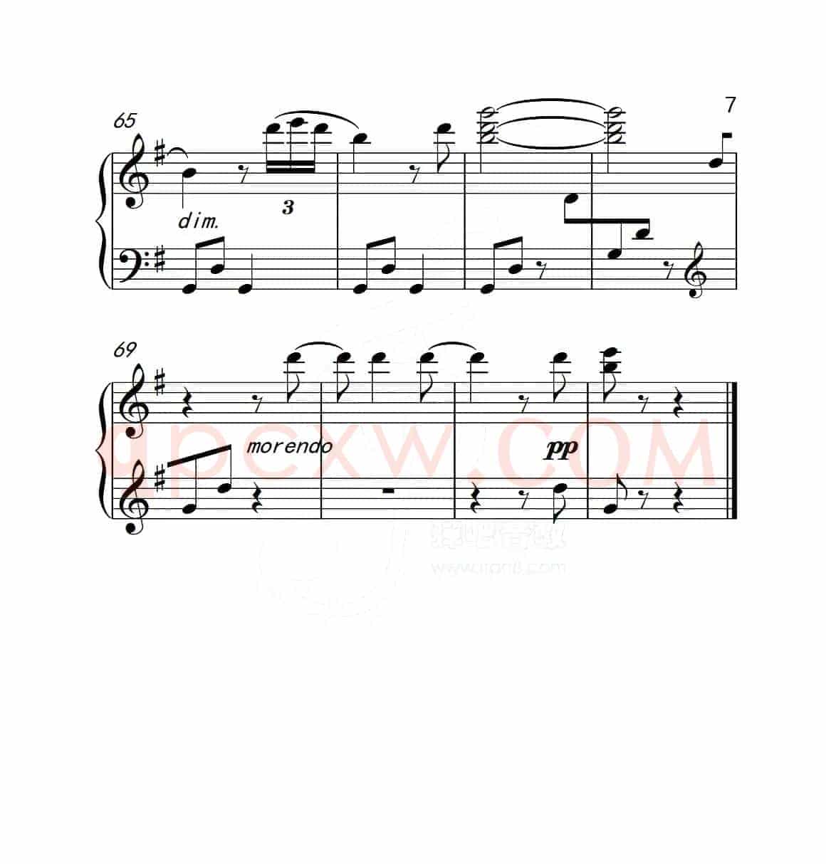 第五级 小小行列（中国音乐学院钢琴考级作品1~6级）