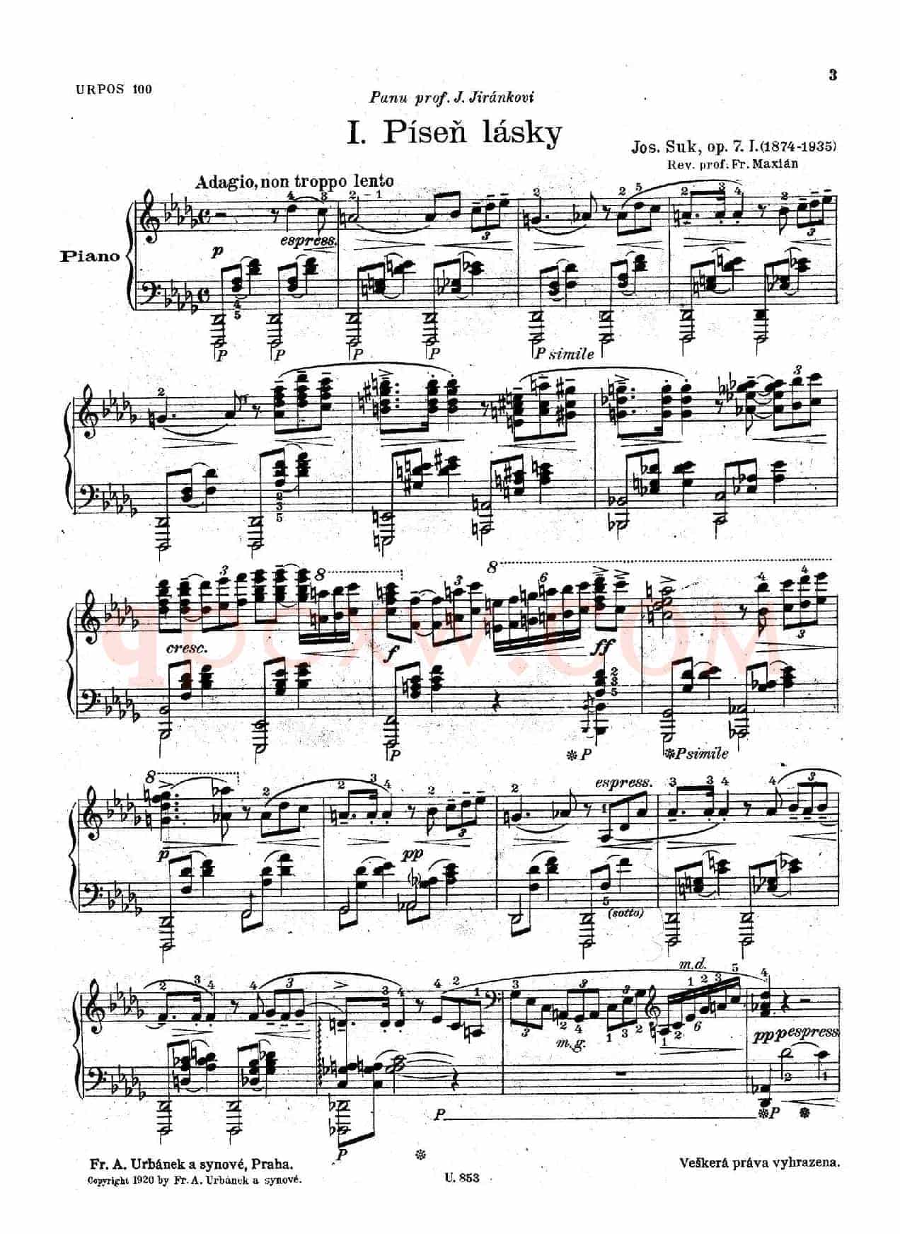 Six Piano Pieces Op.7（6首钢琴小品·Ⅰ）