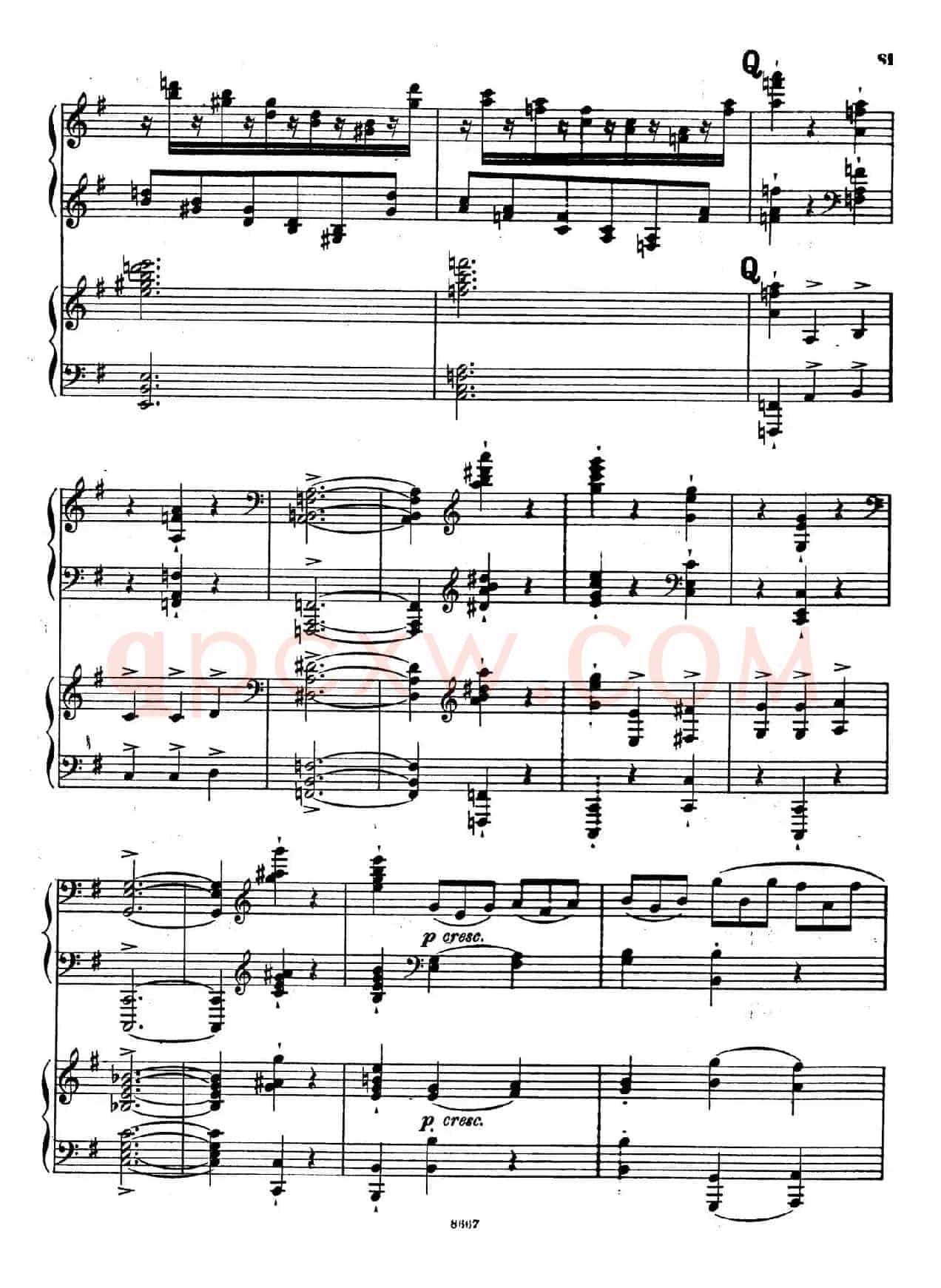 Symphony No.4 in e Minor Op.98(e小调第四交响曲·双钢琴)