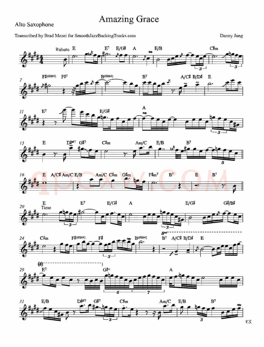 Amazing Grace （中音萨克斯）