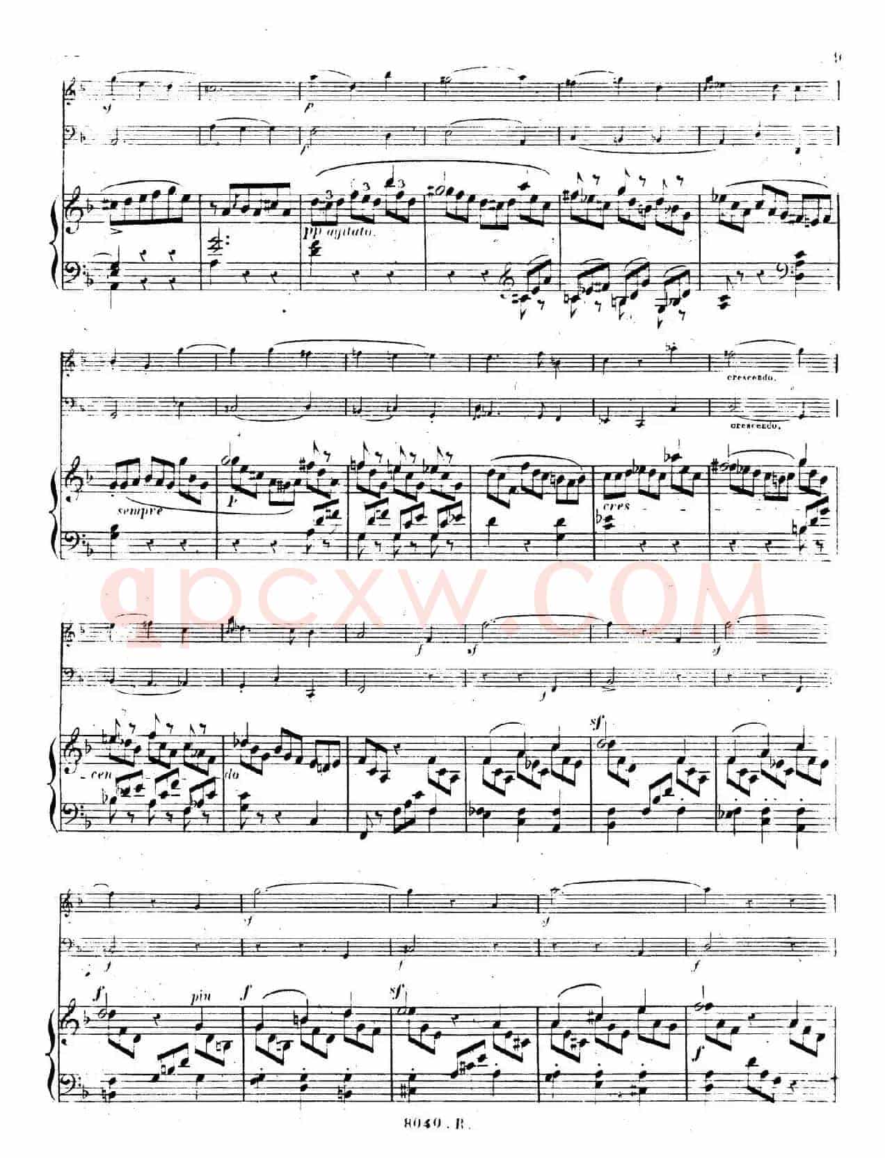 Piano Trio No.1 in d Minor Op.49（d小调第一钢琴三重奏·第一乐章）