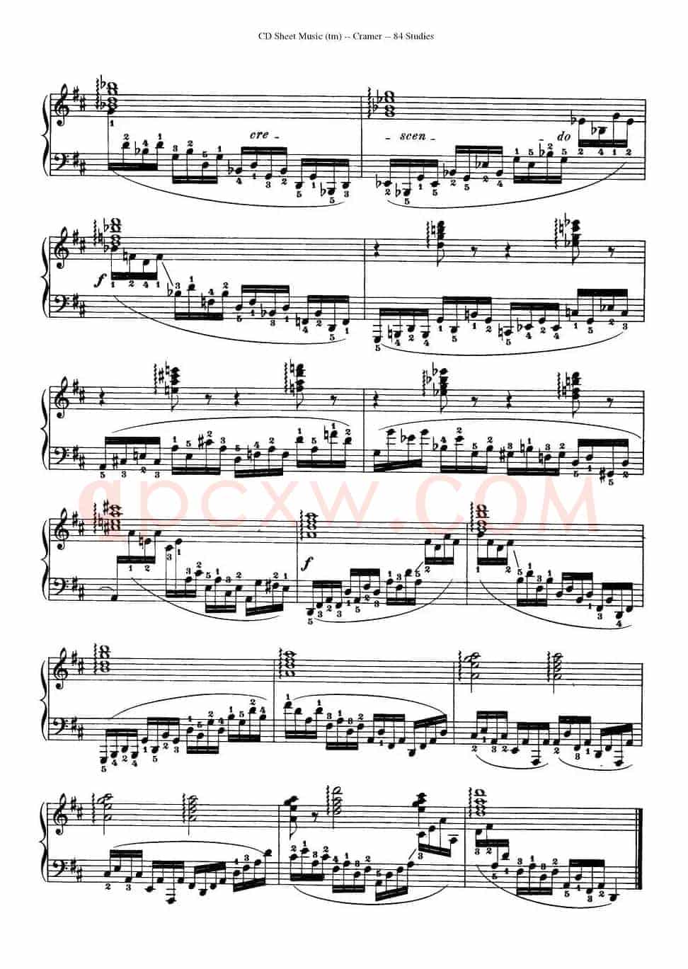 Cramer - 84 exercices（56—60）（克拉莫84首钢琴练习曲）