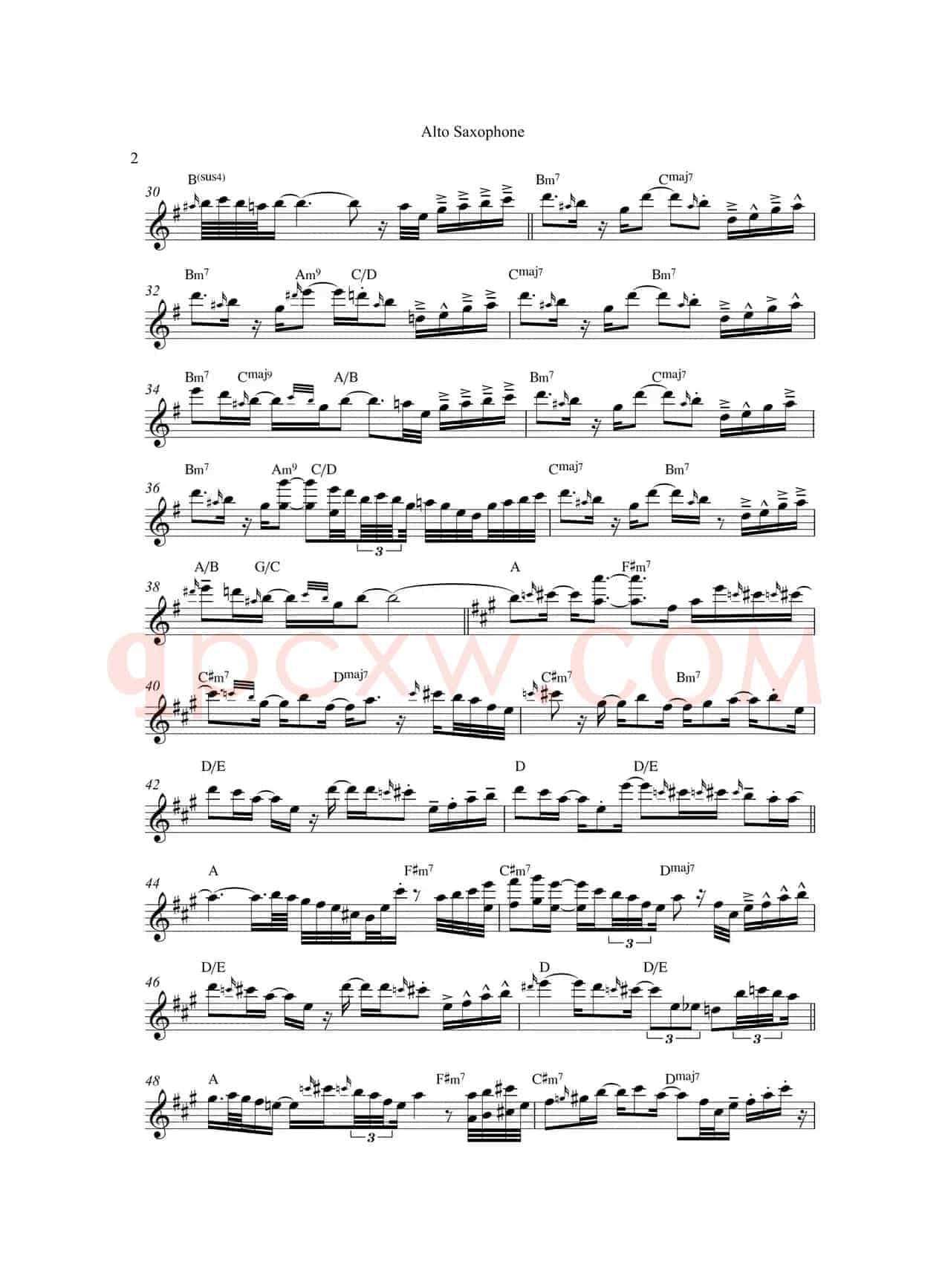 So Amazing（中音萨克斯）