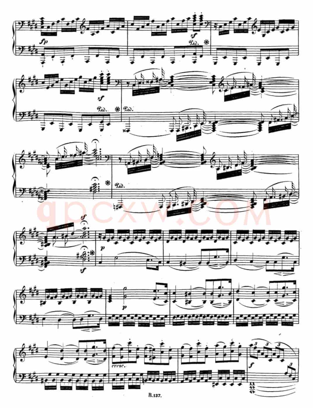 贝多芬钢琴奏鸣曲14 月光 升c小调 Op.27 No.2 C-sharp minor