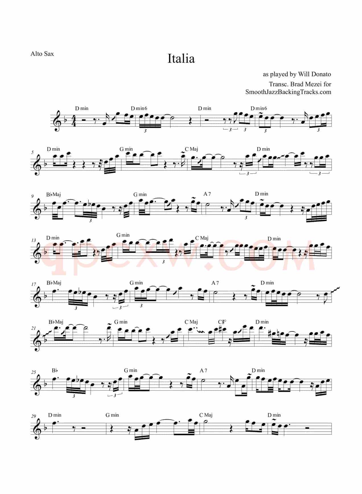 Italia（中音萨克斯）