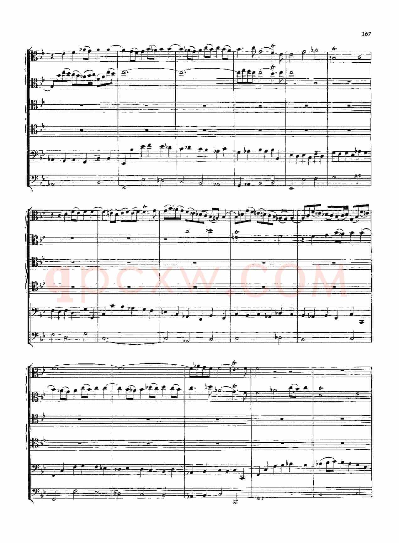 勃兰登堡第六协奏曲（弦乐合奏总谱）