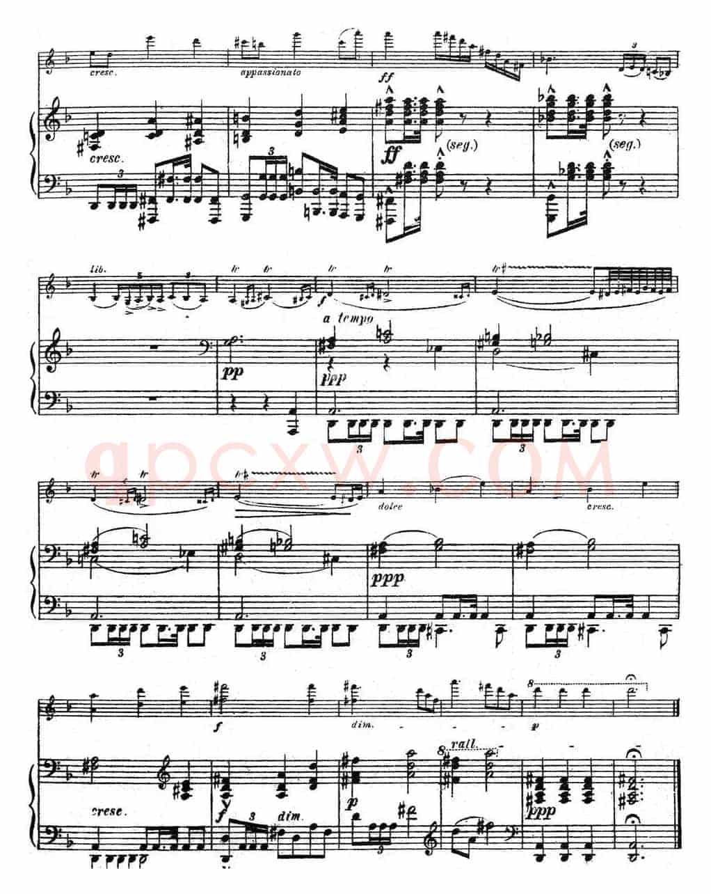 Symphonie Espagnole Op.21，No.4（西班牙交响曲）（小提琴+钢琴伴奏）