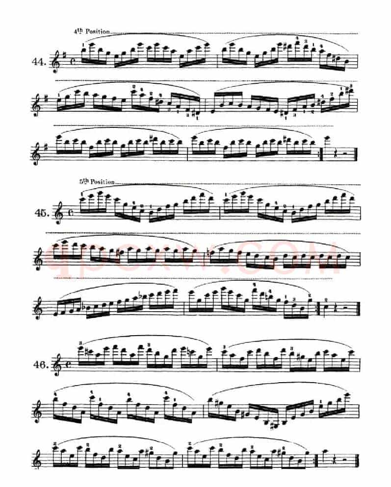 School of Mechanism, Op. 74（小提琴技巧练习35——46）