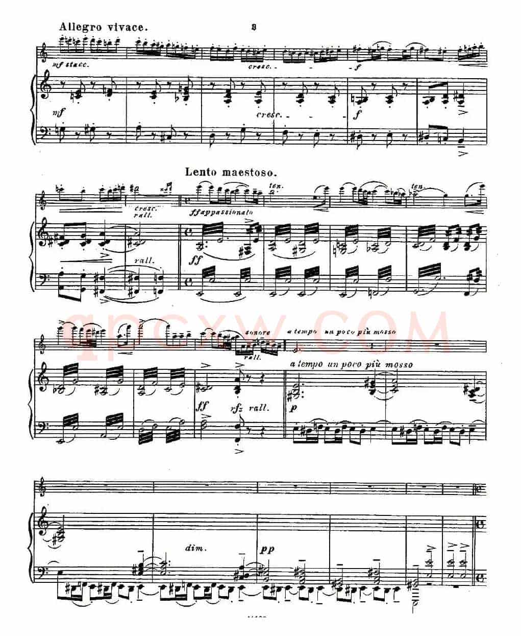 Fantaisies nationales. Op. 59, 6. （长笛+钢琴伴奏）