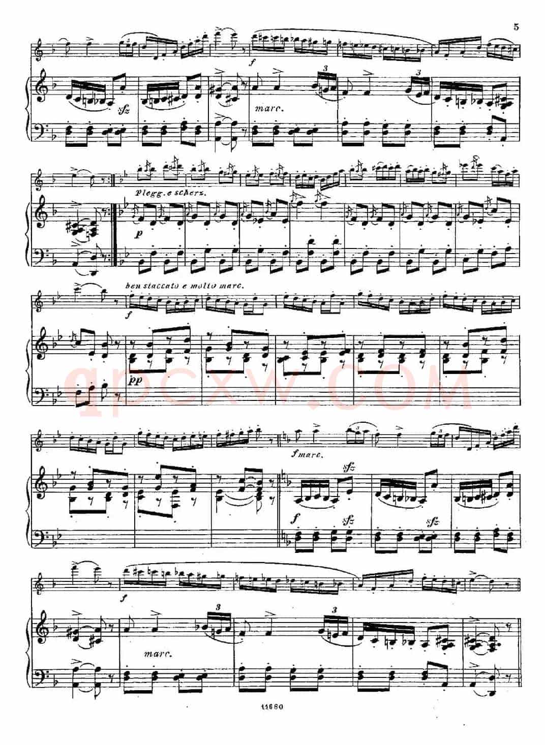 Fantaisies nationales.  Russe. （Op.59 No.3）（长笛+钢琴伴奏）