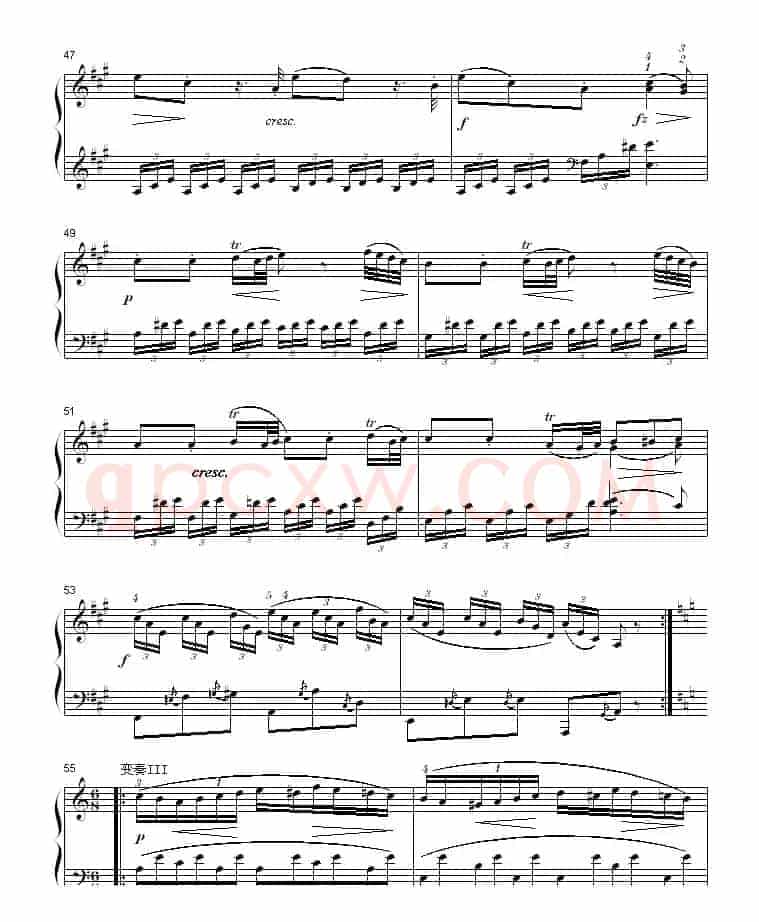 A大调钢琴奏鸣曲