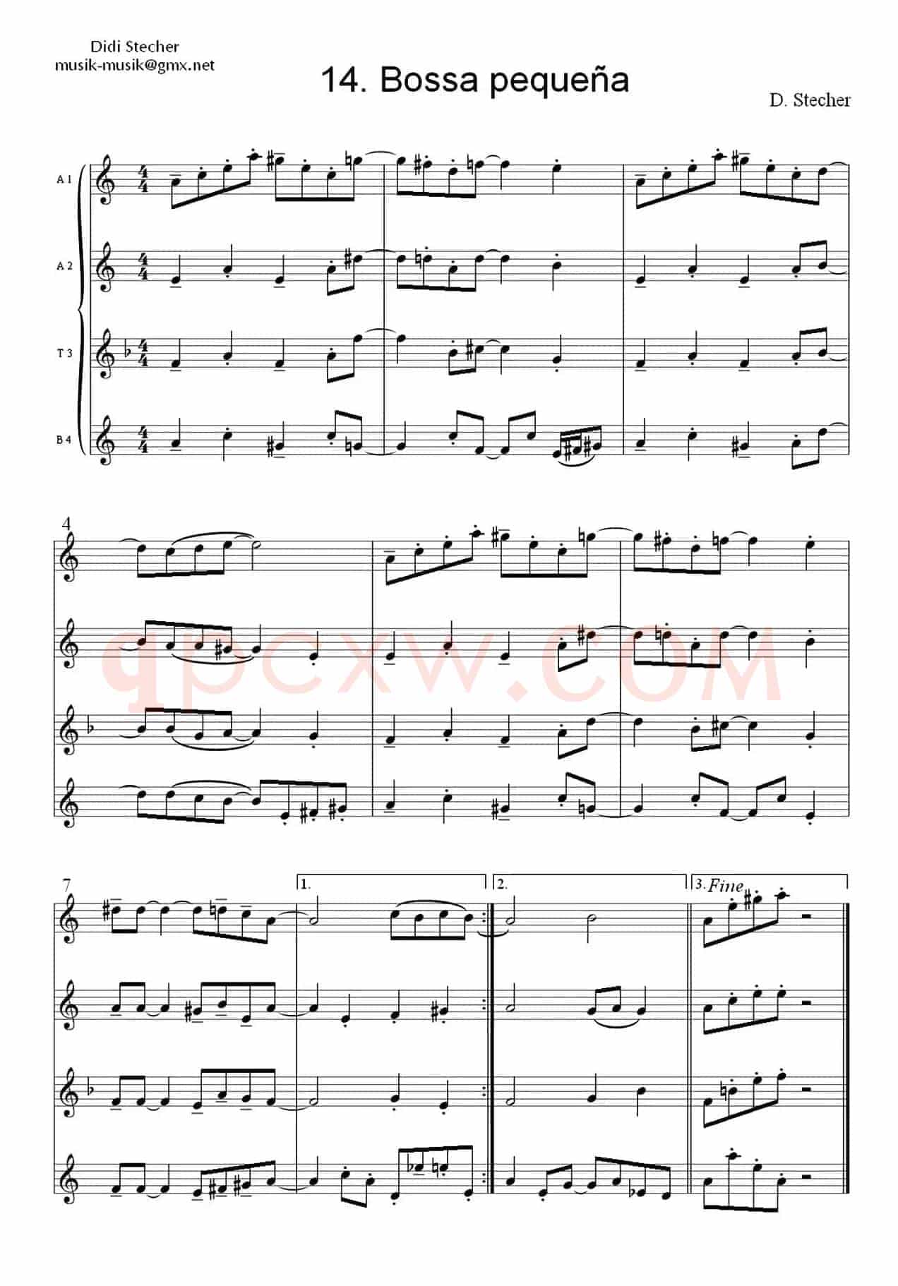 Bossa peque（四重奏）