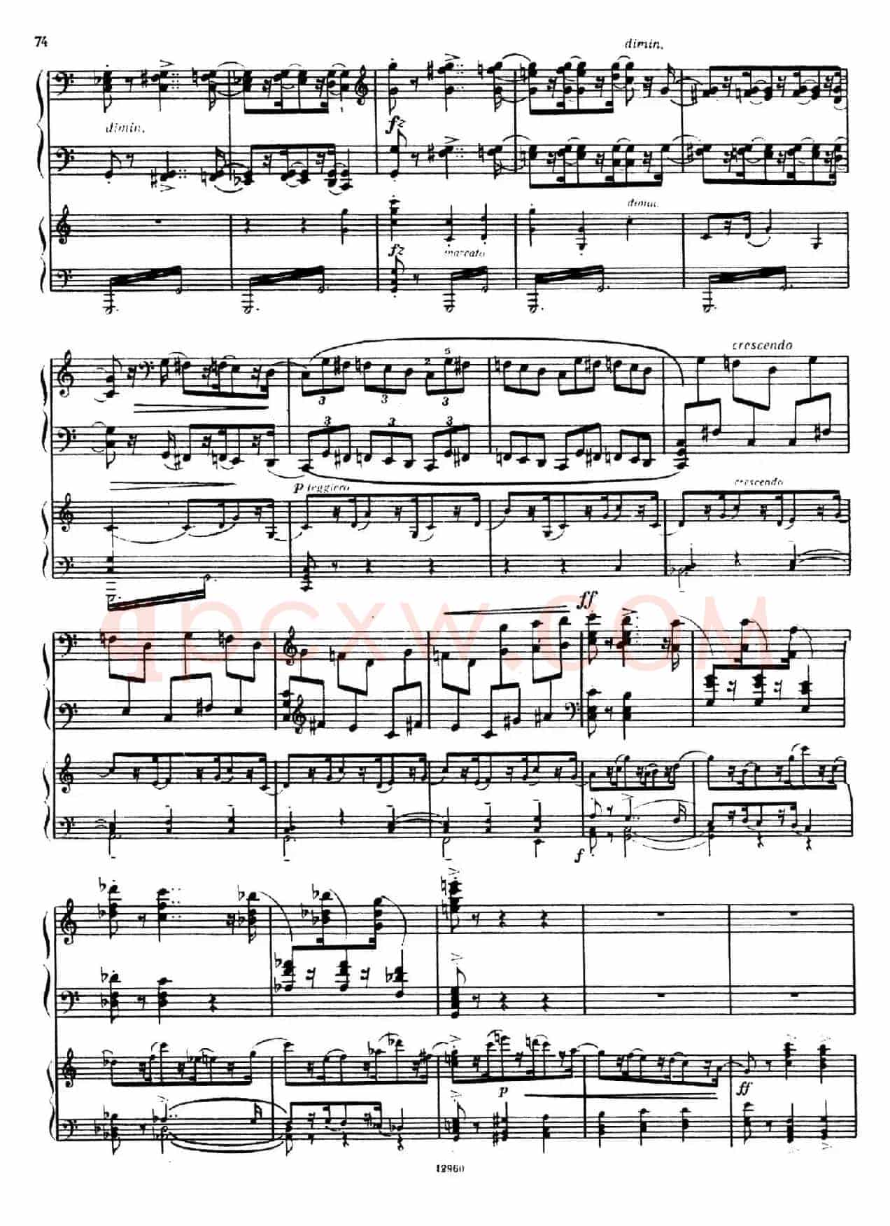 Piano Concerto No.2 in c Minor Op.50(c小调第二钢琴协奏曲·Ⅲ·双钢琴)