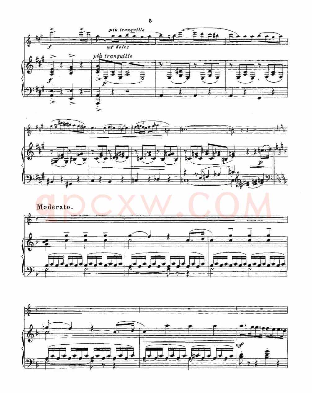 Opern-Transcriptionen.Op.45-3（长笛+钢琴伴奏）