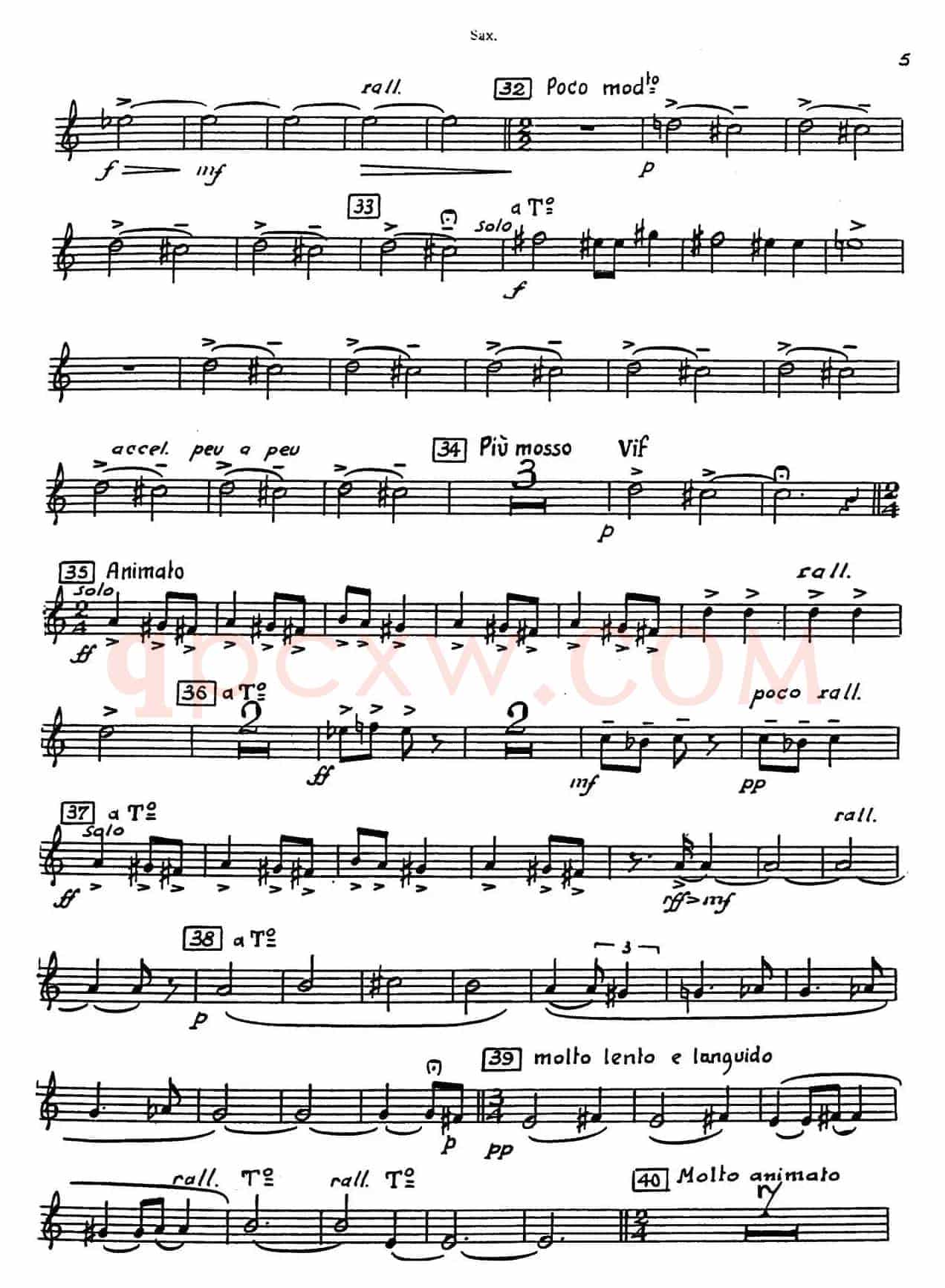 Nonetto（中音萨克斯分谱）