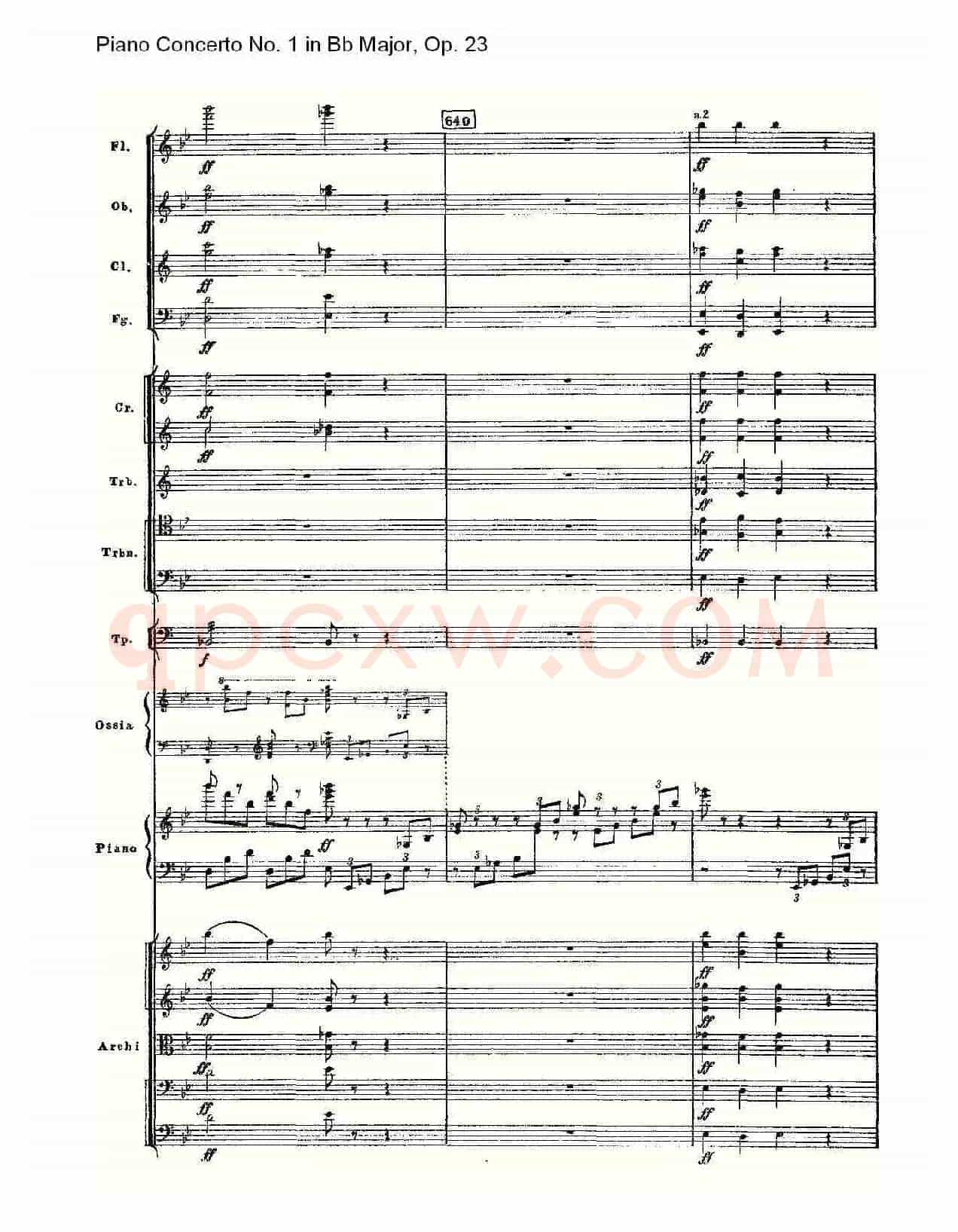 Bb大调第一钢琴协奏曲,Op.23第一乐章第二部（二）